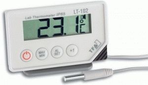 DOSTMANN LT102 Ergonomisch geformtes Laborthermometer mit robuster Einstechspitze, Tauchfühler mit 30 mm Länge, 5020-0573