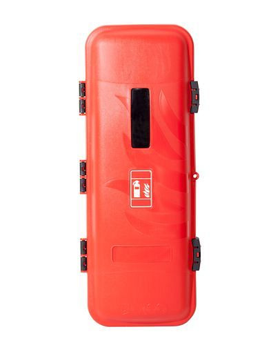 Szafka na gaśnice DENIOS BigBox XL z tworzywa sztucznego, na gaśnice od 9 do 12 kg, 257-075