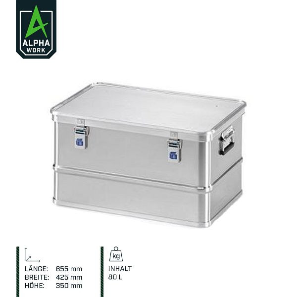 Alpha Work transportbox, 620 x 400 x 320 mm, 80 l, 08302