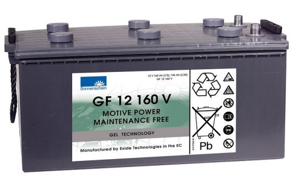 EXIDE akkumulátor GF 12160 V, dryfit vontatás, abszolút karbantartásmentes, 130100013