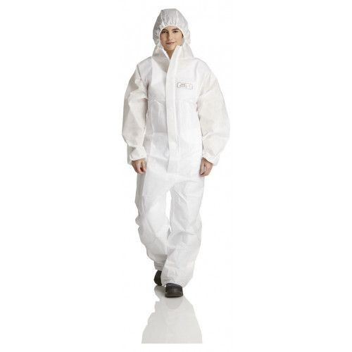 ProSafe 1 φόρμα, κουκούλα, αντιστατική, λευκή, μέγεθος 2XL, PU: 50 τεμάχια, PS1-2XL