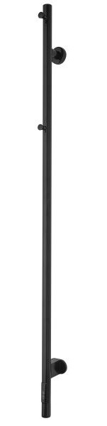 TVS elektryczny grzejnik łazienkowy ELDO 1, czarny, z zegarem, 1400 x 60 mm, ELDO1-SO