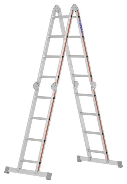 HYMER multifunctionele ladder, 4x4 sporten, lengte enkele ladder 4,59 m, 404316