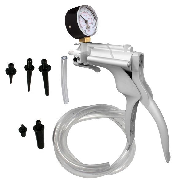 Busching tlaková/vakuová ruční pumpa PVC, vakuum -1bar - tlak +4bar, 100435