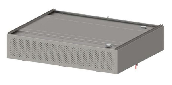Coifa de indução Stalgast com compensação, formato de caixa 1200 mm x 1800 mm com filtro ciclone/labirinto LC2 Tipo A, DH121815