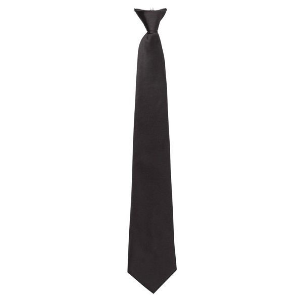 Whites Chefs Clothing Μαύρη γραβάτα με κλιπ, A724