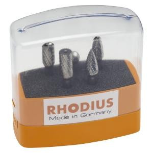 Rhodius TOPline HF SET 5 hardmetalen braamset, 305860