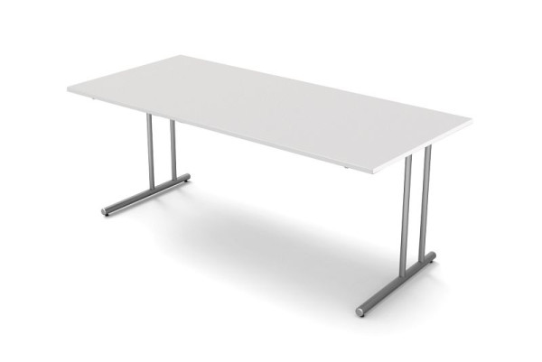 Kerkmann íróasztal Sz 1800 x Mé 800 x M 750 mm, világosszürke, 11467111