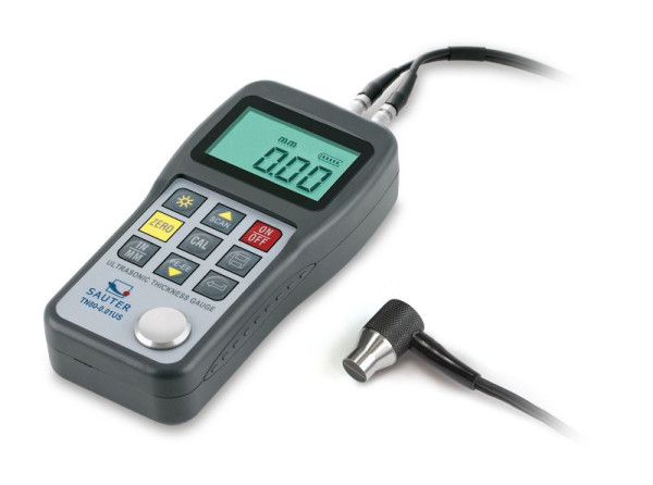 Medidor de espessura de material ultrassônico Sauter SAUTER TN 80-001US, legibilidade 0,01 mm, frequência de medição 7 MHz, TN 80-0,01US