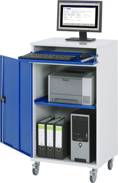 RAU számítógépes szekrény, mobil, 650x1185x520 mm, 07-650-M60F.11