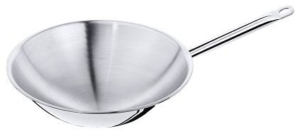 Contacto wok από ανοξείδωτο χάλυβα πολλαπλών στρώσεων στρογγυλός πάτος, 524/360