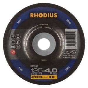 Rhodius PROline RS2-slijpschijf, diameter [mm]: 125, dikte [mm]: 4, boring [mm]: 22.23, VE: 25 stuks, 200208