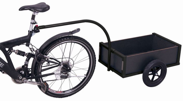 Reboque de bicicleta leve VARIOfit, dimensões externas: 1.595 x 625 x 765 mm (LxPxA), rodado: pneus pneumáticos, zu-1180/AG