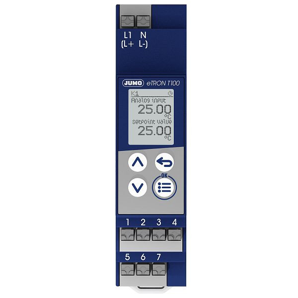 JUMO digital termostat, 230 V, Pt100, Pt1000, KTY, 00721265