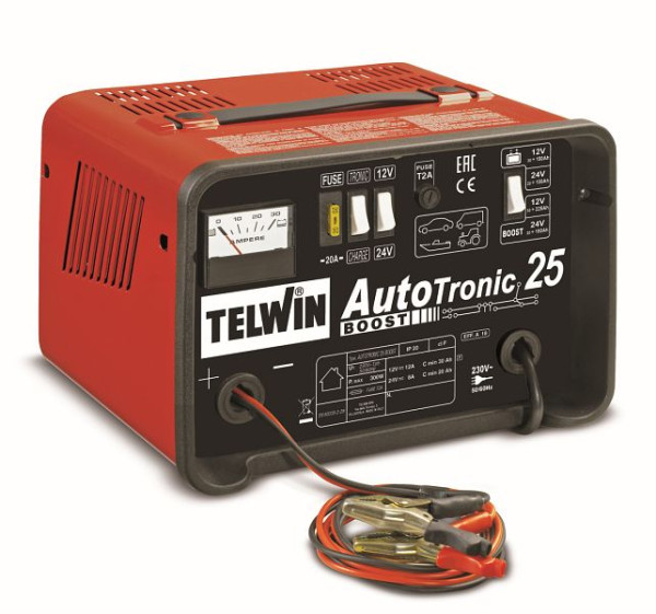 Telwin AUTOTRONIC 25 acculader, 230V 12V/24V, 807540