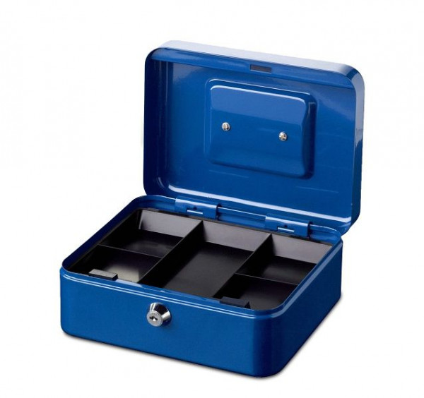 BURG-WÄCHTER pengekasse Penge 5020 blå, 2 x nøgler, HxBxD (udvendig): 90 x 200 x 160 mm, blå, 10690