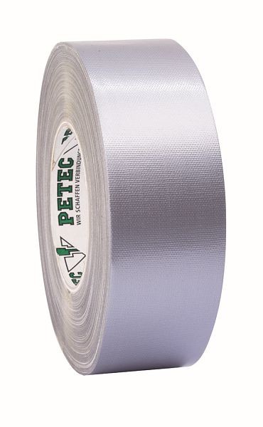 Petec Power Tape/gepantserde tape, zilver, 50mm x 50 m, VE: 6 stuks, 86250