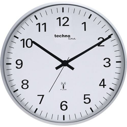 Zegar ścienny sterowany radiowo Technoline z tworzywa sztucznego, wymiary: Ø 30 cm, WT 8950