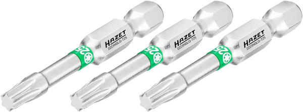 Hazet-terä, kiinteä kuusikulmio 6.3 (1/4 tuumaa), TORX®-profiilin sisällä, T25, työkalujen lukumäärä: 3, pitkä versio, jakoavaimen koko: T25, 2223NSLG-T25/3