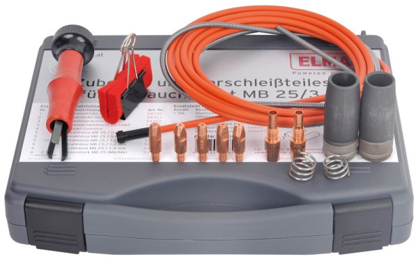 ELMAG tilbehørs- og sliddelesæt til slangepakke MB 25/3m/1,0mm til EUROMIG-serien, 00089