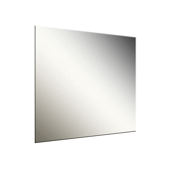 Espelho de parede Air Wolf, série Kappa, A x L x P: 389 x 389 x 9 mm, aço inoxidável polido, 60-880