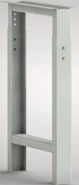 KLW arbejdsbordsbundelement i U-hat design af 2 mm tyk foldet stålplade, 700-1000 x 608 x 80/160 mm H x D x B, FE-UVP-02