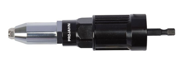 Projahn professionele blindklinknageladapter voor boormachines en accuschroevendraaiers 2,4 - 5,0 mm, 398063