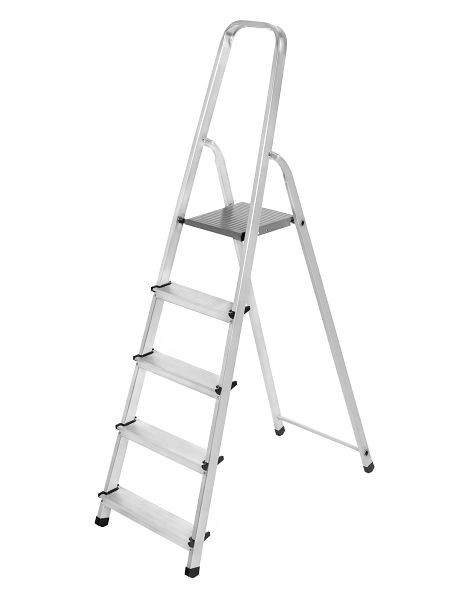 VaGo-Tools Vouwladder, multifunctionele ladder, huishoudladder, emmerladder, 5 treden, AL-105_xv