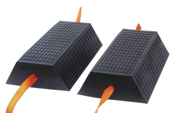 Conjunto de blocos de borracha para buchas para plataformas elevatórias, universal 65 "1 par", H65xL170xL300mm, 100354