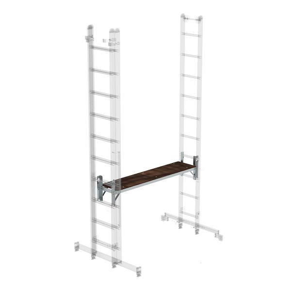 Munk Günzburger Steigtechnik kit werkbord voor multifunctionele ladder 3-delig, 030299