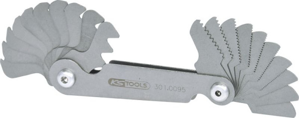 Medidor de rosca KS Tools, métrico, 20 peças, 301.0095