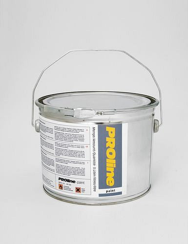 DENIOS PROline-paint farba do znakowania hal, 5 litrów na ok. 20-25 m2, srebrno-szara, opakowanie jednostkowe: 5 litrów, 180-207