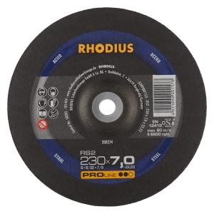 Rhodius PROline RS2-slijpschijf, diameter [mm]: 230, dikte [mm]: 7, boring [mm]: 22.23, VE: 10 stuks, 200274