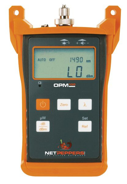 Optický hladinoměr NetPeppers pro měření optických vláken OPM100, NP-FIBER100