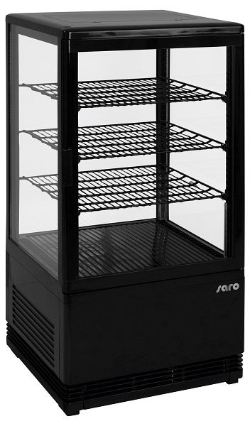 Saro mini ψυκτική βιτρίνα κυκλοφορίας αέρα μοντέλο SC 70 μαύρη, 330-10051