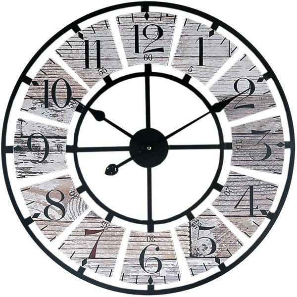 Relógio de parede de quartzo Technoline, material MDF, metal, dimensões: Ø 58 cm, WT 1611