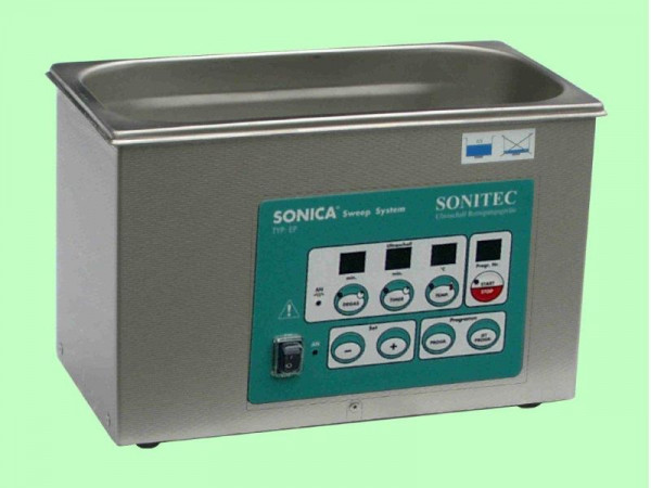 Kompaktowa wanna ultradźwiękowa SONITEC 4,5 litra, temperatura kontrolna: do 70 ° C, 2400EP
