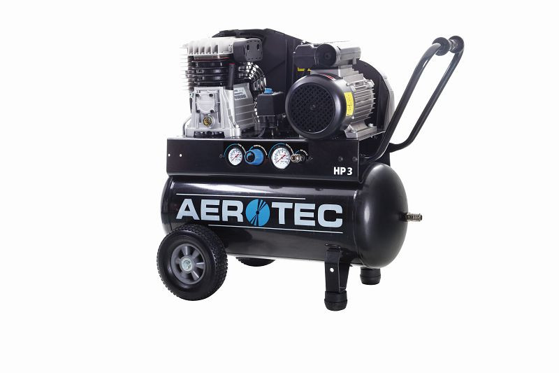 Sprężarka sprężonego powietrza AEROTEC mobilna Sprężarka tłokowa smarowana olejem, 2013210