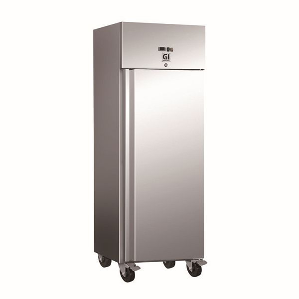 Congelador Gastro-Inox aço inoxidável 600 litros, refrigeração por ar forçado, capacidade líquida 537 litros, 201.013