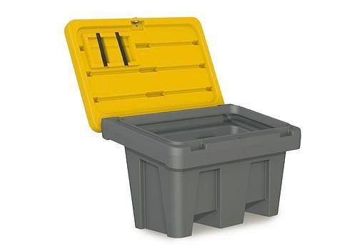 DENIOS korrelcontainer type GB 150, gemaakt van polyethyleen (PE), 150 liter inhoud, deksel geel, 241-875