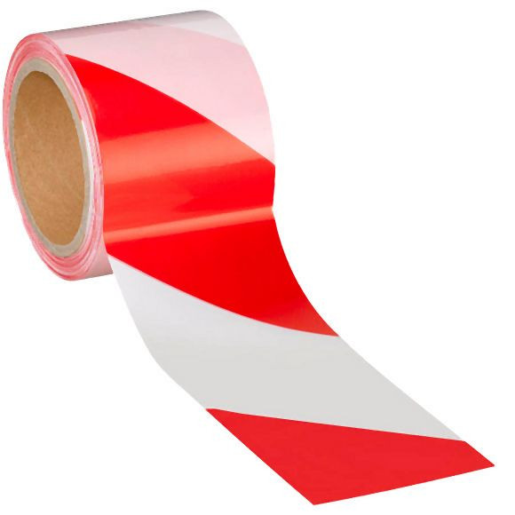 Fita de barreira Karl Dahm vermelho-branco, 500 m, extra resistente a rasgos, 10980