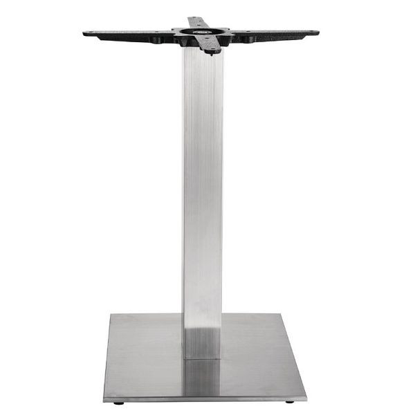 Bolero base de mesa quadrada aço inoxidável 72cm de altura, CF157