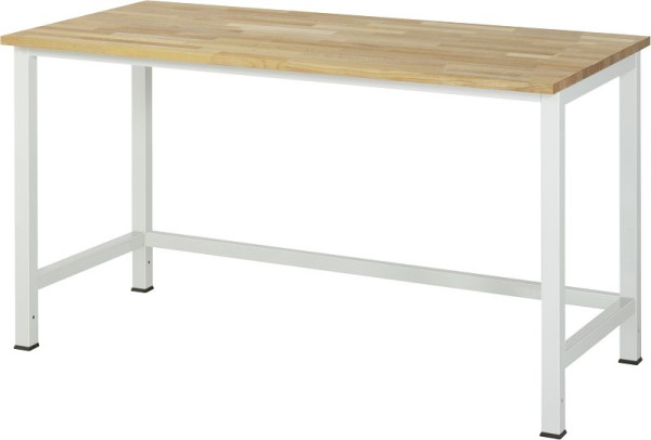 Τραπέζι εργασίας RAU series 900, μασίφ πιάτο οξιάς, 1500x825x800 mm, 03-900-1-B25-15.12