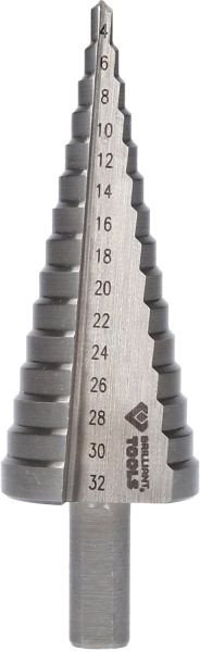 Brilliant Tools stappenboor, Ø 4 - 32 mm, BT101928