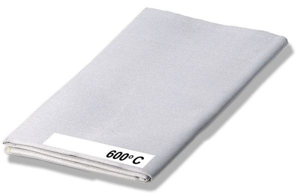 Υλικό κουβέρτας συγκόλλησης ELMAG γυάλινο ύφασμα, 1000x1000 mm, με επίστρωση alufix στη μία πλευρά έως 600° C, 55266