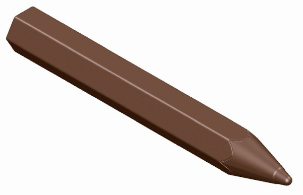 Schneider chokoladeform - blyant, 275 x 135 x 24 mm - dobbeltform / 117 x 15 x 6,5 mm, 2 x 9,5 g, 2 x 5 stykker, 421622
