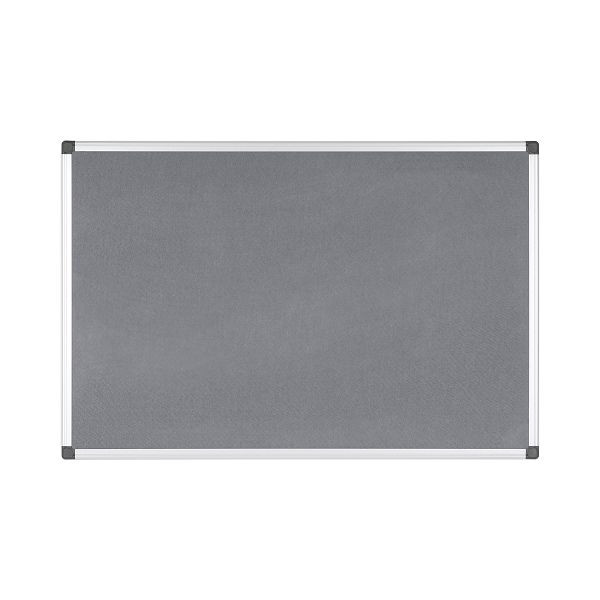 Bi-Office Maya viltbord grijs met aluminium frame 200x120cm, FA2842170