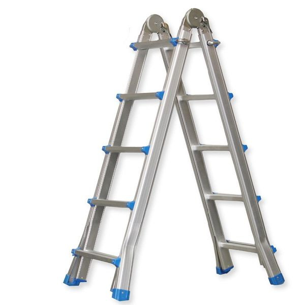 VaGo-Tools telescopische ladder, trapladder, multifunctionele ladder, aluminium ladder, vouwladder 4 x 5, AL-XT-405_av