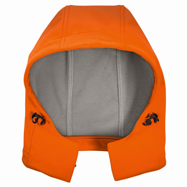 Capuz softshell de alta visibilidade 4PROTECT, laranja brilhante, tamanho: XS, pacote com 50, 3473-XS