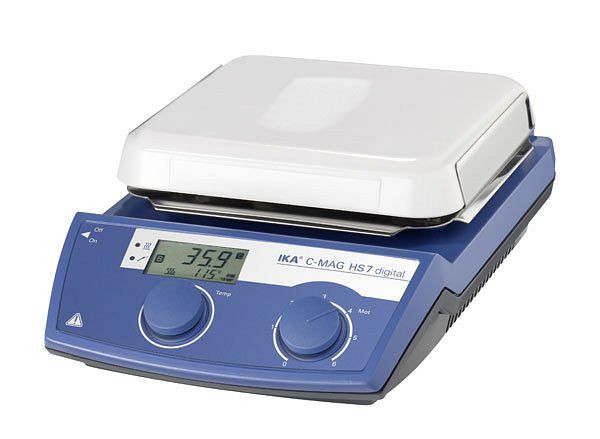 Agitator magnetic IKA cu încălzire, placă ceramică, C-MAG HS 7 digital, 0003487000